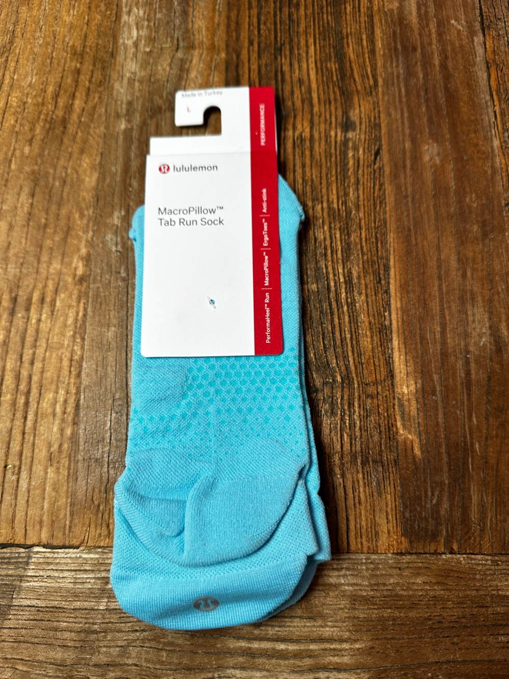 lululemon athletica Light Teal MacroPillow Tab Run Socks